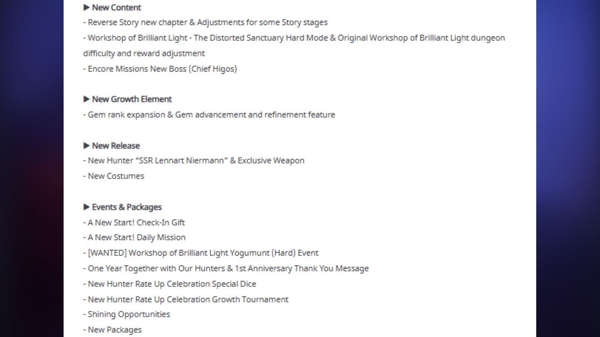 New content in June 5 update (Image via Netmarble)